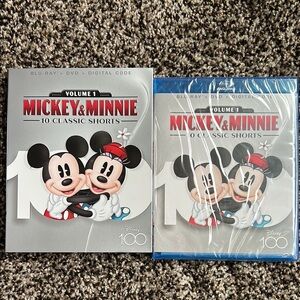 Mickey & Minnie Shorts Vol 1 Blu-ray+ DVD + DIGITAL Disney New